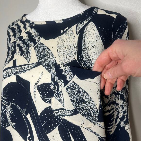 Anthropologie Essentiel Antwerp Women's Getch Dress Blue Floral Mini 40 (Large) - Picture 7 of 13